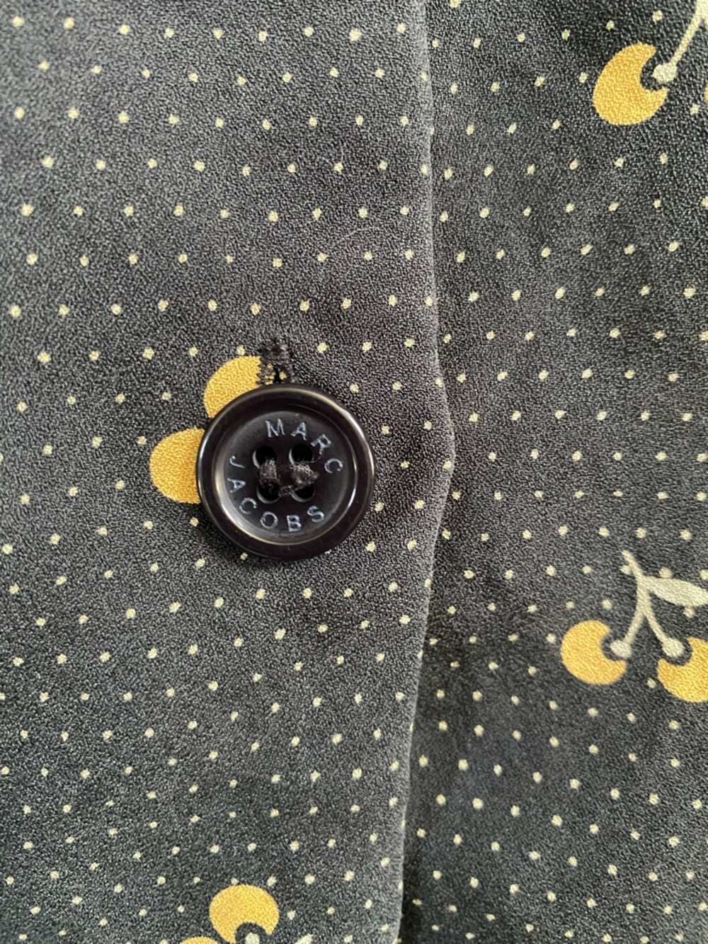 {Marc Jacobs} Silk Cherry Blouse - Picture 7 of 11